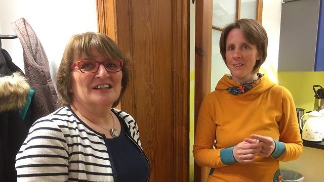 Stephanie Penzin, Chairperson and Gudrun Jansen, Treasurer